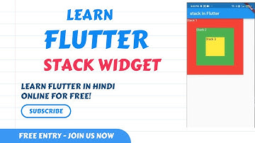 flutter stack || stack in flutter || flutter stack widget in hindi || Flutter Tutorial