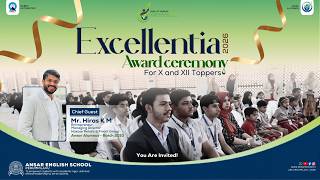 Excellentia 2026 Award Ceremony LIVE | Honoring Class X & XII Achievers | Ansar English School