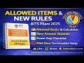 ✅ Comprehensive Exam Instrustions | Allowed Items & New Rules| BITS Pilani 2025 | Sonu Saw | IT dept