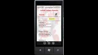 Lucky4YouLotto - Windows Phone 7 Application (Preview) WP7 screenshot 5