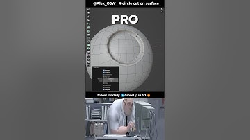 How to make circle cut on surface in Blender Tutorial #3dmodeling #tutorial #blender #gamedev