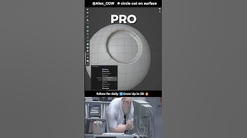 How to make circle cut on surface in Blender Tutorial #3dmodeling #tutorial #blender #gamedev