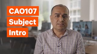 CAO107 Computer Architecture & Operating Systems | Subject Intro