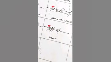 M Signature Style ✒️|| Mahi❤️ Comment your name! #subscribe 👍 #signature #calligraphy #autograph