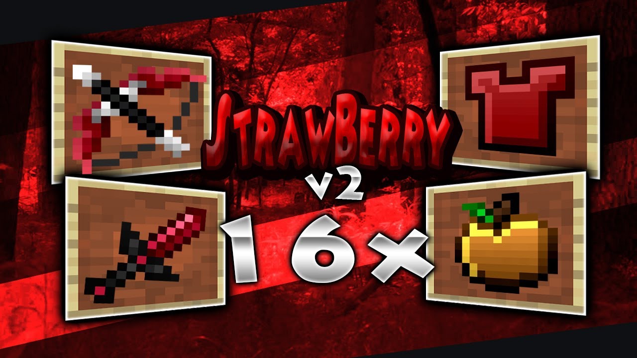 [Texture Pack] StrawBerry / [x16] / [MCPE] 1.14 YouTube
