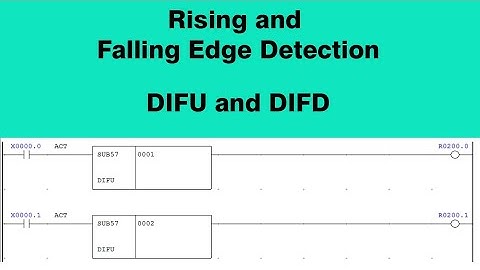 DIFU and DIFD in FANUC PLC Ladder