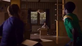 Stranger Things 3 Max and Lucas singing Never Ending Story