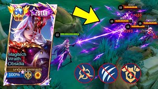 NEW META‼️OBSIDIA NEW EMBLEM & BUILD FOR UNLI 1 SHOT!🔥 ~ Top 1 Global Obsidia Gameplay!