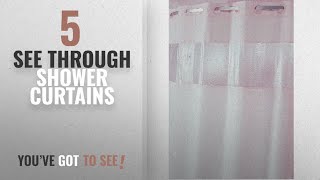 Top 10 See Through Shower Curtains [2018]: Hampton Inn Hilton Hotels Exclusive Hookless Washable