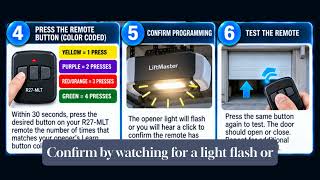 R27 MLT Garage Door Transmitter Programming – Step-by-Step