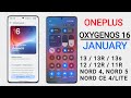 Oneplus OxygenOS 16 January Update - Tracker🔥 Oneplus New Update Android 16