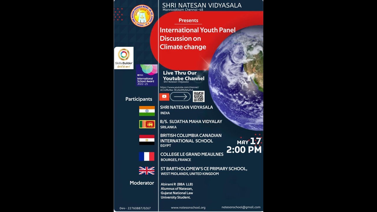 Inter Country Virtual Panel Discussion On Climate Change #youthpanel # ...