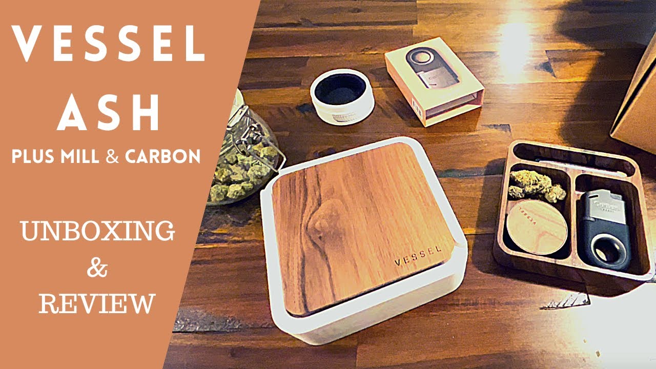 Vessel Ash Review – Walnut & Concrete Ashtray + Vessel Mill, Carbon Lighter & Helix