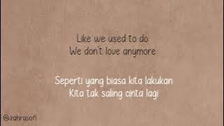 Charlie Puth ft. Selena Gomez - We Don't Talk Anymore | Lirik Terjemahan Indonesia