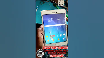 SAMSUNG GALAXY TAB A SIM SLOTE REPLACEMENT DONE SPARE PARTS NOT AVAILABLE IN LOCAL MARKET 