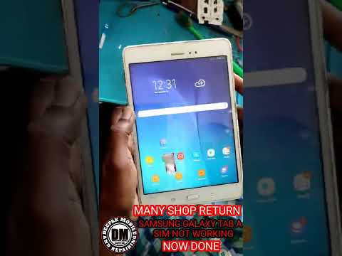 SAMSUNG GALAXY TAB A SIM SLOTE REPLACEMENT DONE SPARE PARTS NOT AVAILABLE IN LOCAL MARKET