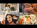 healthy evening routine (stretch routine, what I eat, healthy habits)