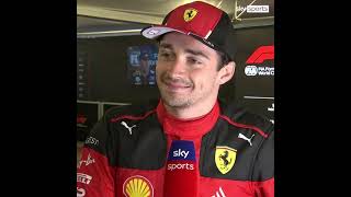 Charles Leclerc interview about his pole position at Azerbaijan GP
