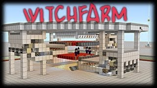 Minecraft Tutorial: How to build an efficient Witch farm (8500 items/hour!!)