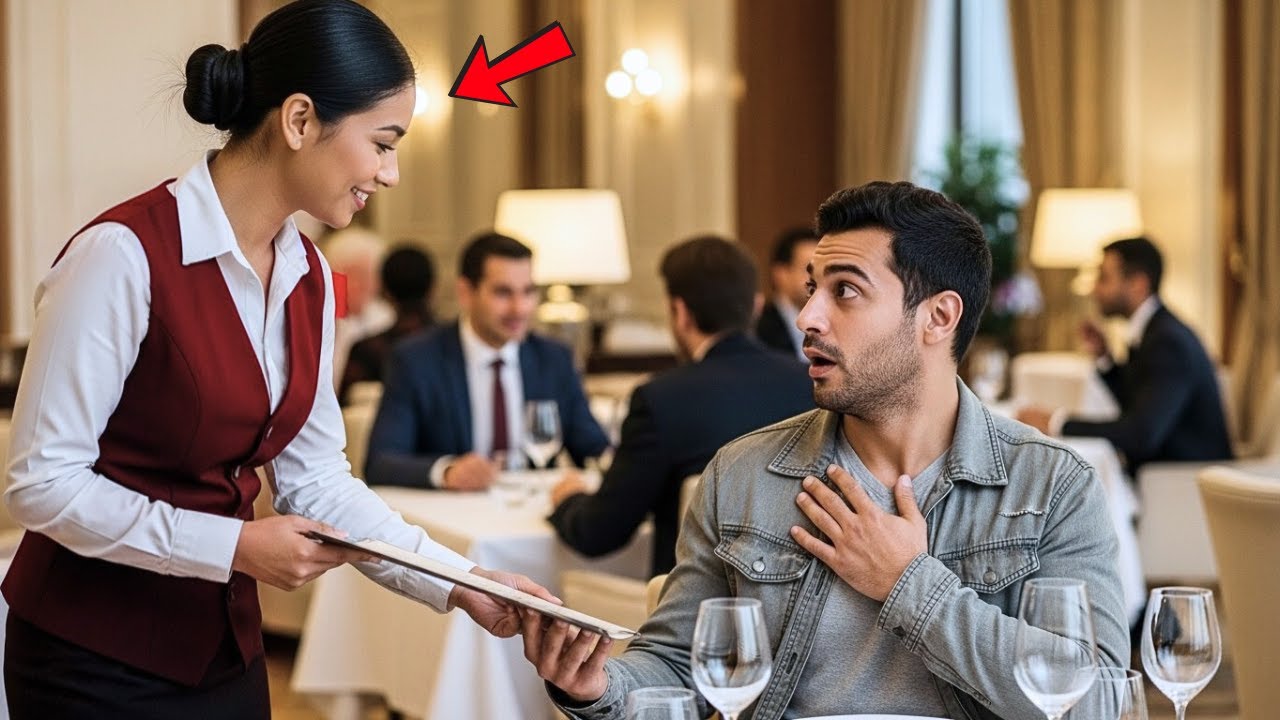 ملياردير عربي يتنكر في مطعمه الخاص، ما سمعه من النادلة الجديدة جعله يبكي.