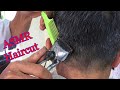 ASMR Relaxing Haircut - Manual Clipper and scissors cut - No talking