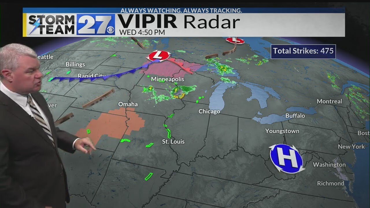 Tracking showers for Friday and major heat next week - YouTube
