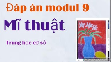 Đáp án modul 9 môn Mĩ thuật Trung học cơ sở/ trắc nghiệm và tự luận.