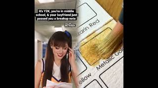 #Millennial memories: Getting a breakup note in middle school. #y2k #nostalgia #early2000s