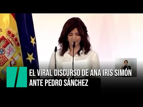 El discurso de Ana Iris Simón ante Pedro Sánchez que está dando la vuelta a España