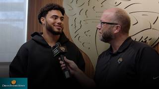 Brenton Strange Reacts to Contract Extension | Jacksonville Jaguars