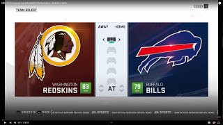 NFL 2019 второй тур WASHINGTON Redskins (16) - BUFFALO Bills (15)