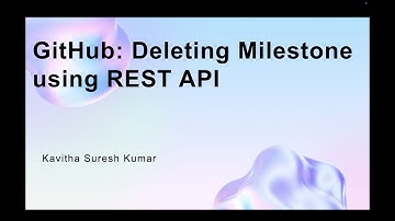 GitHub: Deleting Milestone using REST API