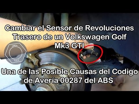 Volkswagen Golf Mk3 GTI, Cambiar el Sensor de Revoluciones Trasero del