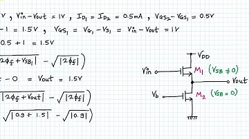 Source follower Integrated circuit amplifier with current source load numerical ( Level: Easy)