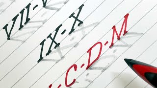 Writing 3d Roman Numerals - Learn To Write Numbers In 3d On Lined Paper
