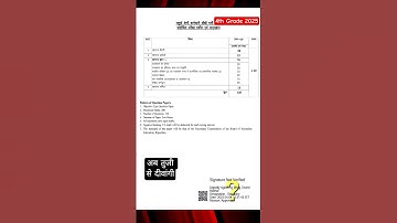 Rajasthan 4th Grade Syllabus 2025 #shorts #dream_4th_Grade