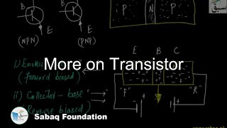 More on Transistor, Physics Lecture | Sabaq.pk