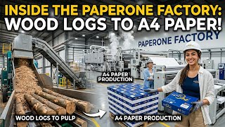 Inside PaperOne Factory: How Wood Logs Become A4 Paper (Full Process)