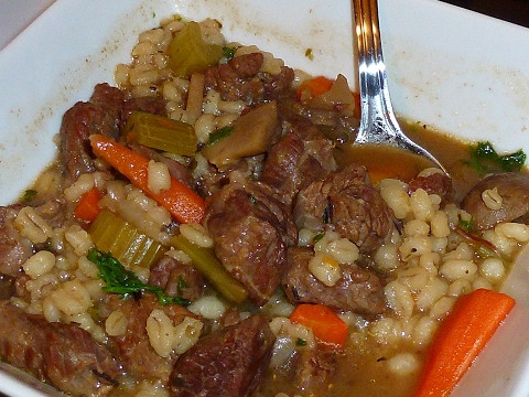 Beef Barley Soup - from scratch