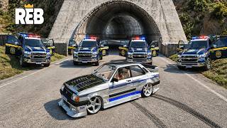 REBAIXADOS ELITE BRASIL | PRF CERCOU O TÚNEL NA FINAL DA CORRIDA COM MEU CHEVETTE COM BODY-KIT screenshot 4
