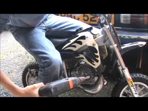 starting Minimoto with drill