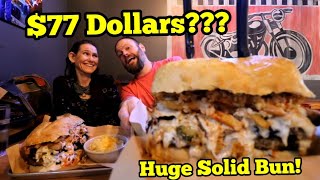 $77 Dollar Massive Sandwich Challenge | ManvFood | Molly Schuyler