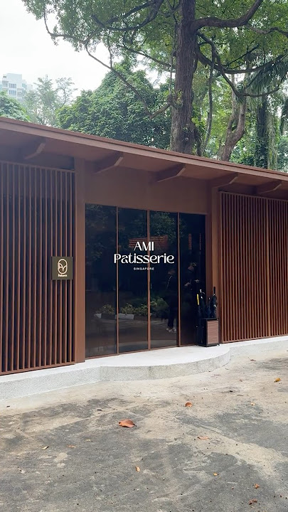Ami Patisserie - A café set in a black-and-white bungalow, featuring stunning garden views. #shorts