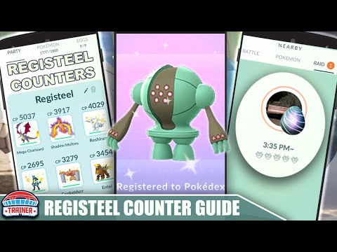 Vídeo: Contadores, Fraquezas E Moveset Do Pok Mon Go Registeel Explicados