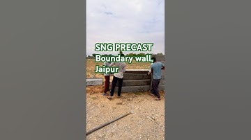 Step by step cement compound concrete boundary wall fins are set in this way#boundarywall