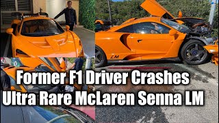 Former F1 Driver Crashes $3.2M Ultra Rare McLaren Senna LM Adrian Sutil Crashed Mclaren