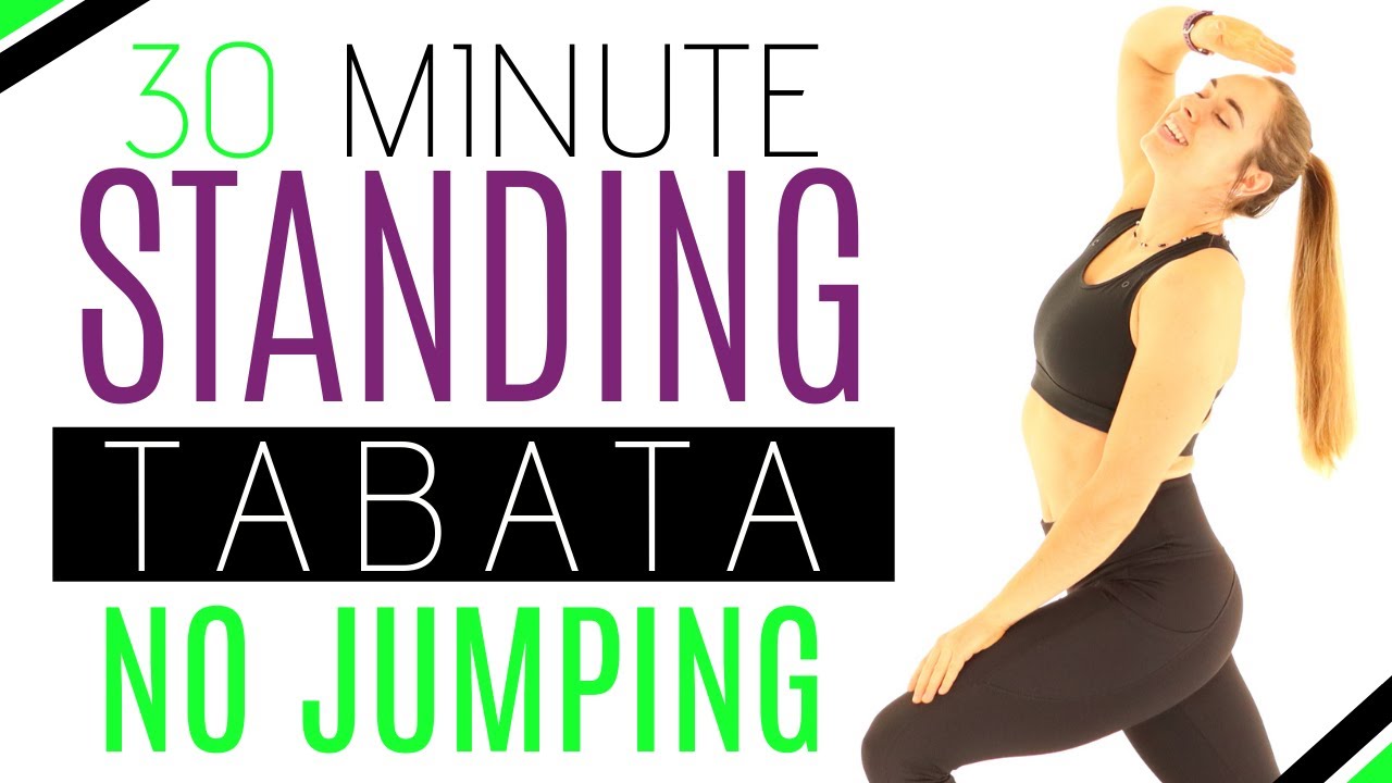 FAT BURN Cardio + LEG HIIT: Standing TABATA Workout 30 Minutes/For Beginners/No Jumping/No Equipment
