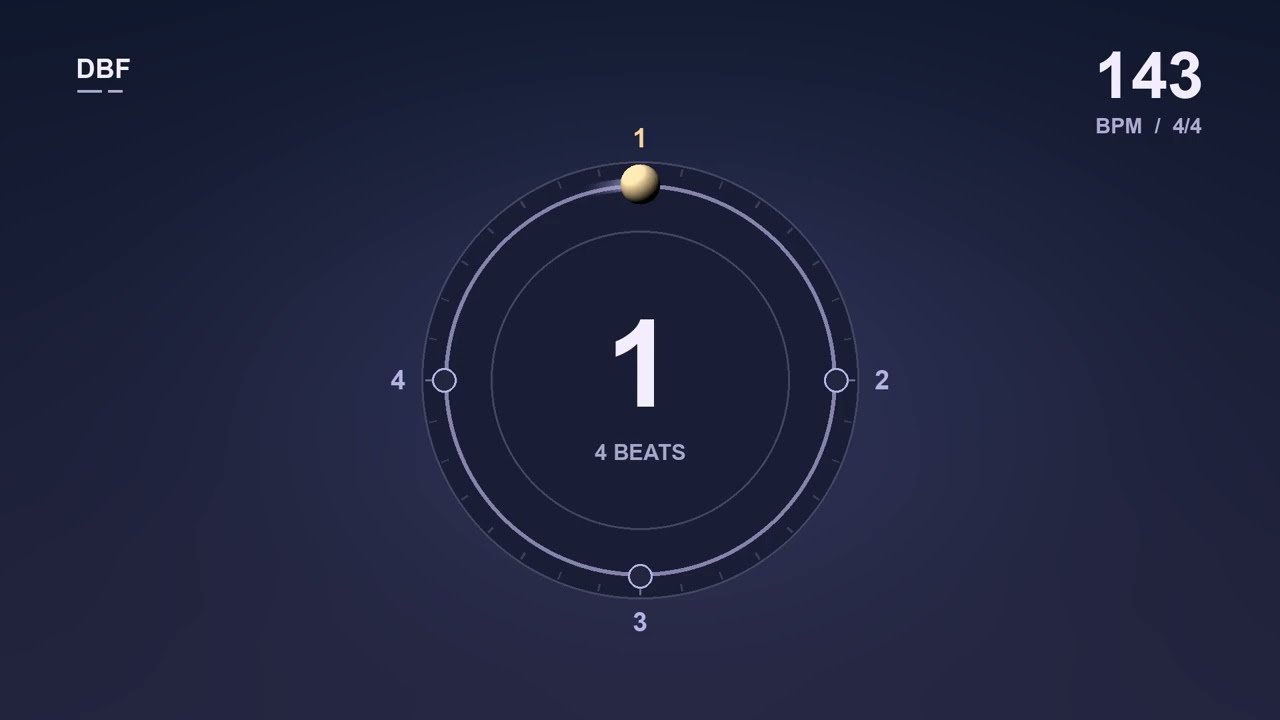 143 BPM Metronome | Orbital time | 30 Minutes adlı videoyu YouTube'da izle 143 BPM Metronome | Orbital time | 30 Minutes adlı videoyu YouTube'da izle