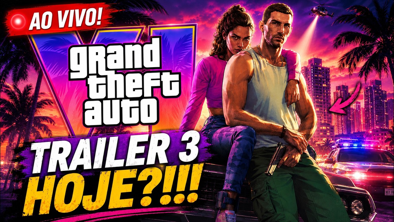 🚨 GTA 6 TRAILER 3 HOJE?! 🔴 AO VIVO AGUARDANDO A ROCKSTAR 26/05/26