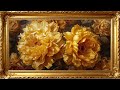 Tranquil Golden Flowers – 4K Flower Ambience for Relaxing Homes